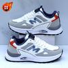 Dad shoes men's shoes leather sneakers men's 2026 new non-slip waterproof casual shoes lightweight shock-absorbing running shoes