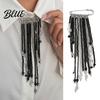Dangle Brooch Beaded Tassel Pin Boho Chain Retro for Women