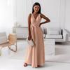 Elegantes Damen-Abendkleid mit Schnürung und V-Ausschnitt im europäischen und amerikanischen Stil