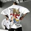 Übergroßes One Piece Luffy Anime T-Shirt Herren Baumwolle Kurzarm T-Shirt Streetwear Grafikdruck Sommer 2026 Lässige Oberteile Y2k Kleidung