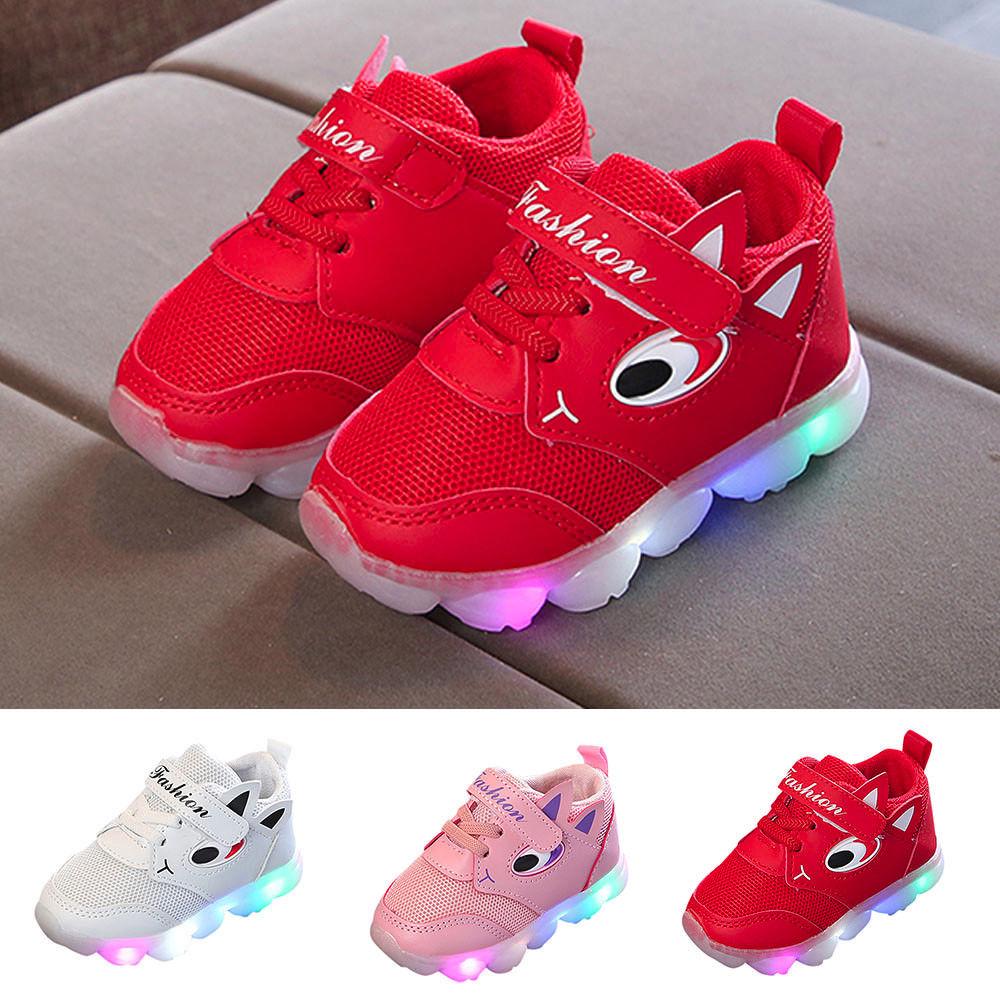 Buy Toddler Baby LED Light Shoes Boys Soft Luminous Outdoor Sport Shoes