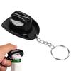 Cowboy Keychain Retro Keyring Cowboy Hat Shape Beer Opener Keychain for Tote Bag Backpack Car Keys Birthday Party Bar Beer Lover