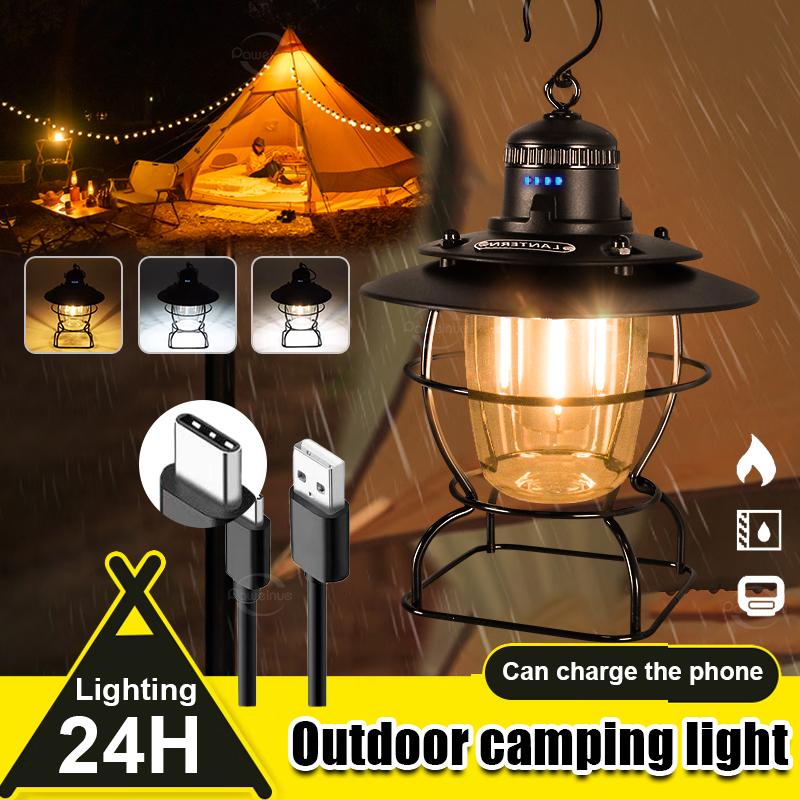 Camping Lantern Light Sources Portable Rechargeable Led Lamp Camping Light for Tent Outdoor Lights Holiday Gifts