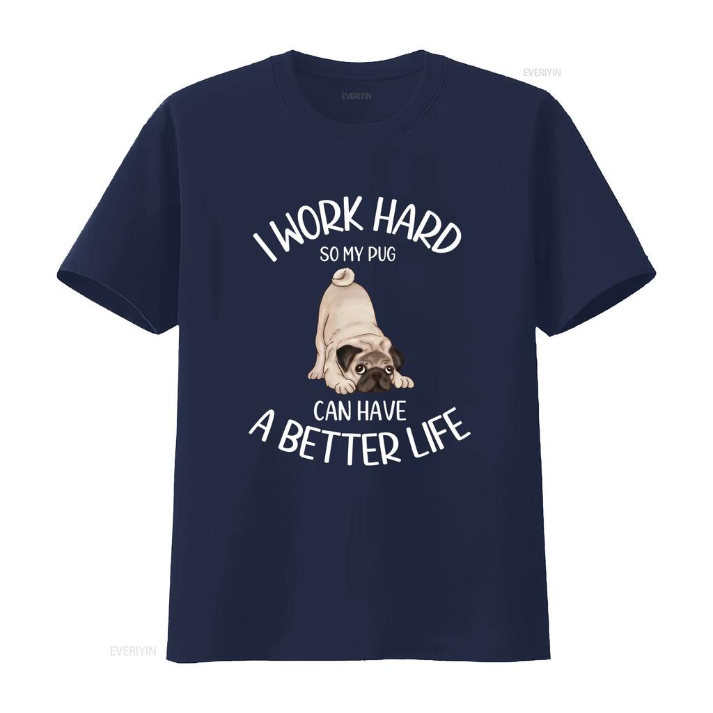 Pug T Shirt Funny Mom Owner GifT for Dog Lover vintage Washed Stylish fashion Versatile Breathable Comfortable designer clothes