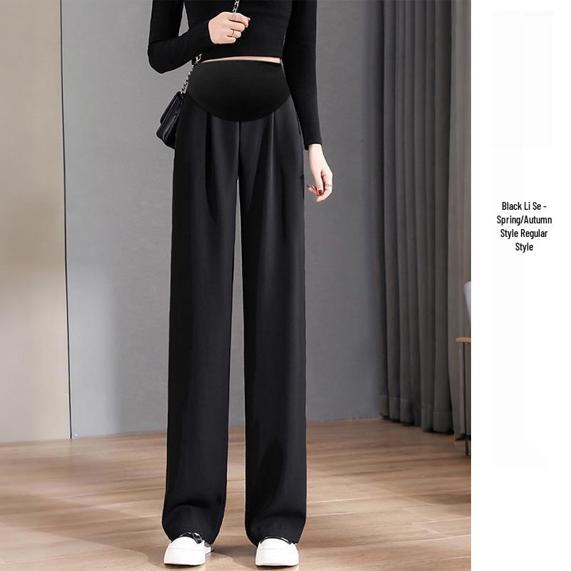 

Tall Maternity Extra-Long Slimming Pants - Autumn/Winter 2026 Collection with Velvet Drape and Straight Leg Design Large