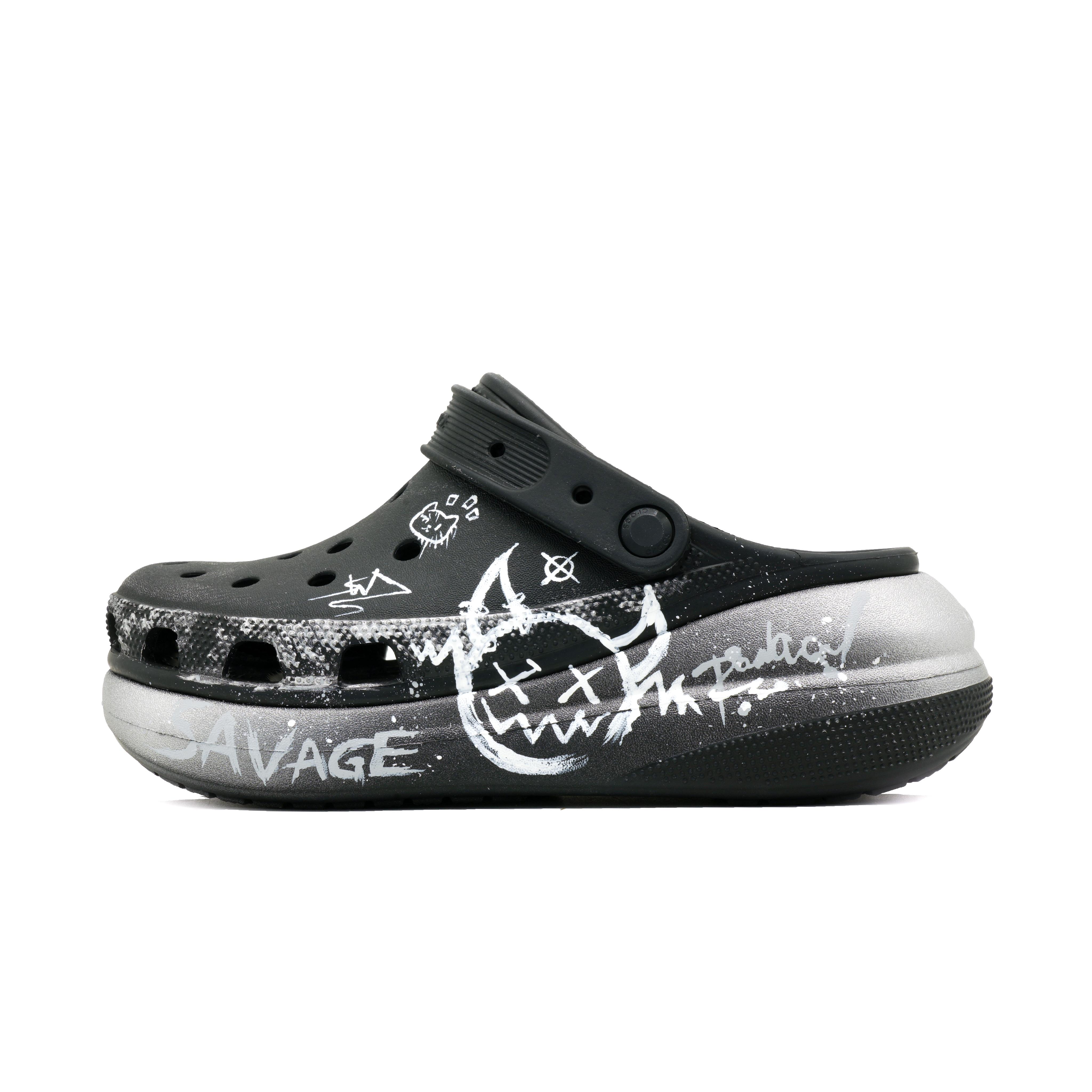 

Crocs Crush Clog EVA Simple, Fashionable and Comfortable Personality Commuting Outdoor Trend Hole Shoes Unisex Black 38-39 чёрный