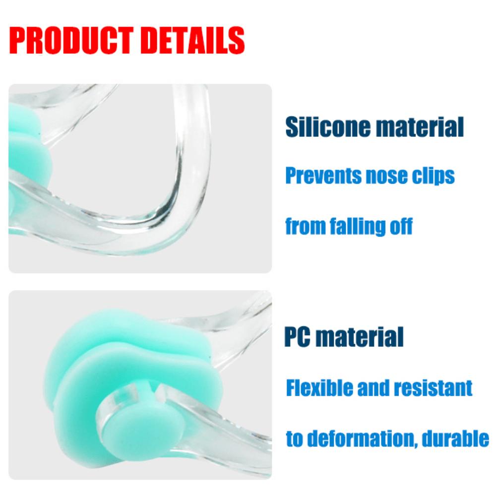 5 Multi-color Silicone Nose Clips, High-quality and Soft, Reusable, Comfortable Fit, Suitable for Swimming and Diving
