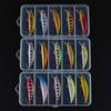 Five-Piece Boxed Sinking Minnow Lures Set, 5.5cm 5g, for Long Cast Fishing
