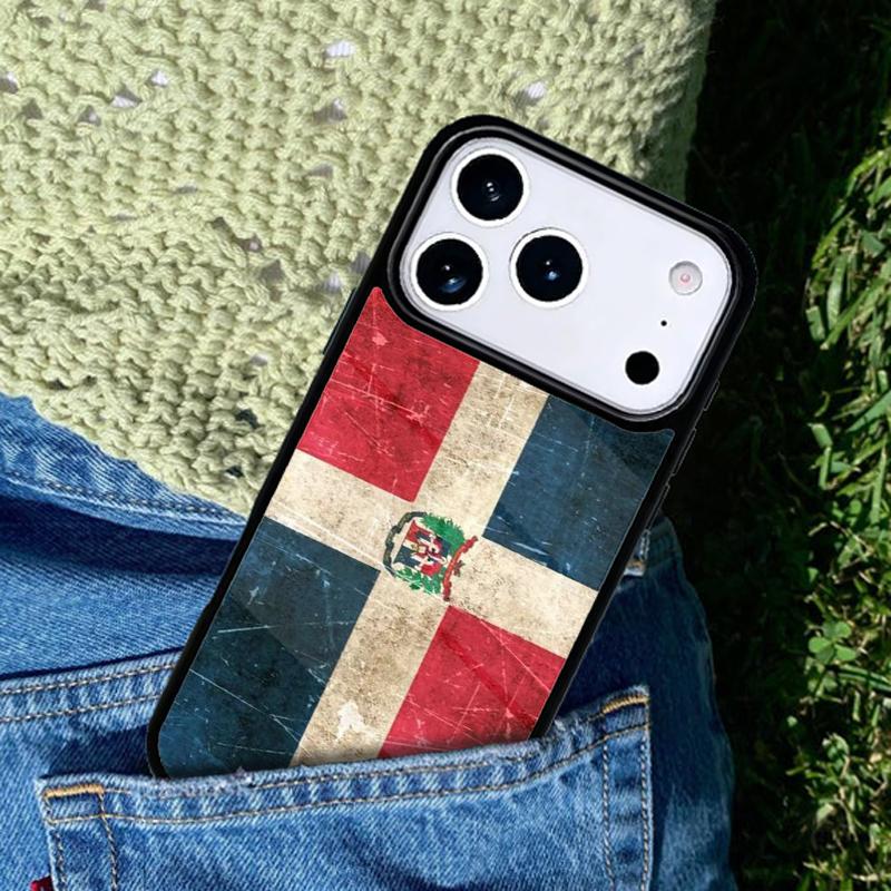 Dominican Republic Flag Phone Case Cover Compatible with for IPhone 17air 16e 15 14 13 12 11Pro Max 17 Air