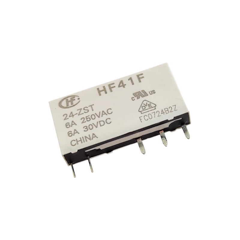 HF41F Series Power Relay: 5V, 12V, 24V, Normally Open, 4 Pins, 6A