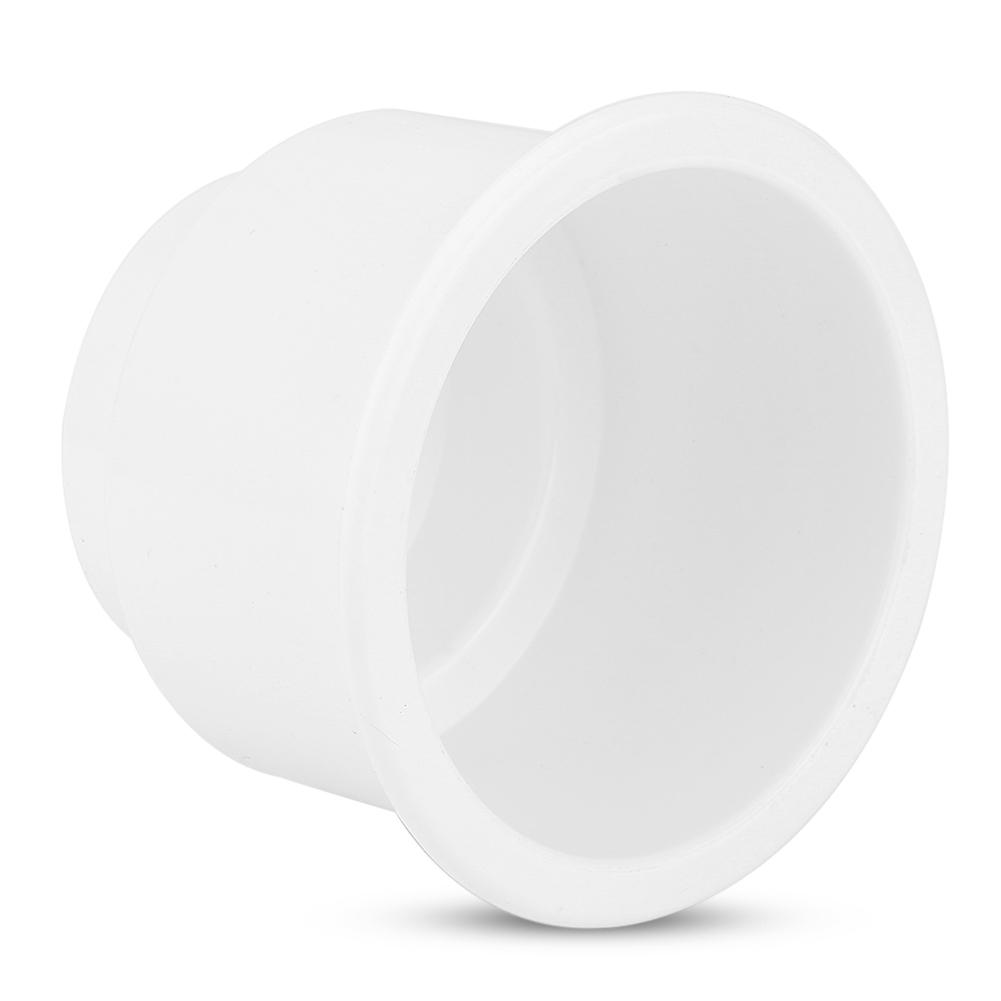 Marine RV Boat Yacht Plastic Drink Cup Bottle Can Holder With Insert Drain Hole   White