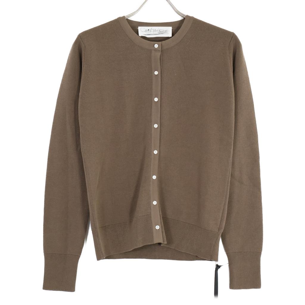 Chaos Brown light grey cardigan camisole 2 pieces tops F BrownUsed