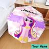 Custom Name Pony Friends Forever Umbrella, Foldable Umbrella Suitable for Outdoor Shopping Travel Sports, Exquisite Gift for Family