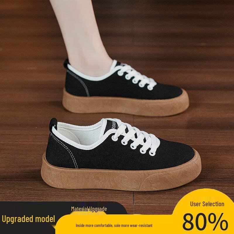 Lightweight Women's Canvas Board Shoes - 2025 Autumn Collection, Breathable and Versatile