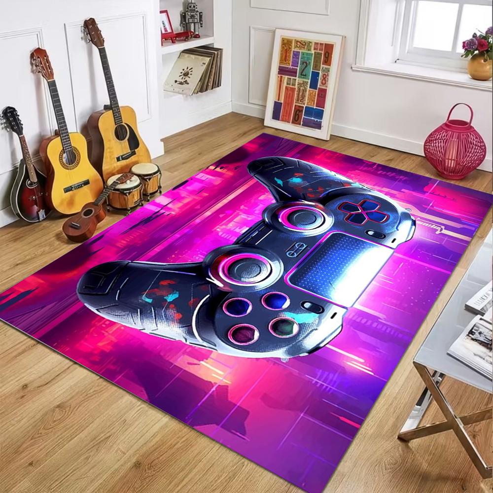 Gaming Controller Carpet Mat Rug Gamepad Home Decoration Floor Mat for Living Room Gamer Space Decorative Carpet Rug Home Decor