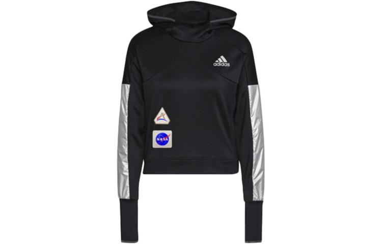 Толстовки Adidas Женские Черные С Капюшоном Средняя Обычная GK6994 XL
