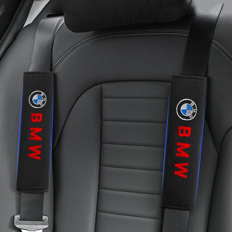 Car Seat Shoulder Belt Cover Protector Pad Auto Accessories For BMW F30 F01 F10 F35 F15 F16 F18 E39 E46 E90 E36