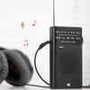 Portable Pointer Radio 3.5mm AUX Analog Radio Telescopic Antenna Compact Radios Player Best Reception for Running Camping Travel
