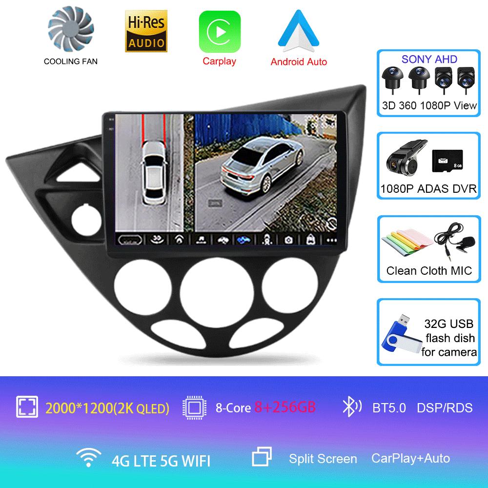 9“ Android 13 For Ford Fiesta 1995-2001 Focus MK1 1998-2004 7 Inch Multimedia Car Radio Stereo Carplay Autoradio Head Unit Auto