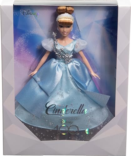 Mattel Disney Princess Cinderella Platinum Doll (Disney 100th Anniversary Celebration) Ages 6 and Up (HLX60)
