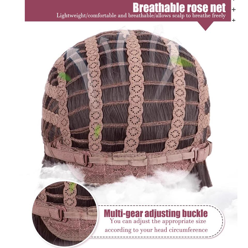 Șuvițe Gri Roz Lungă Ondulată Sintetică Perucă Femeie Stil Punk Lolita Breton Drept Păr Lung Ondulat Perucă de Petrecere Cosplay