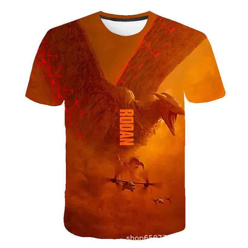 Summer Short Sleeved T-shirt Monster Series 3D Printed Casual T-shirt