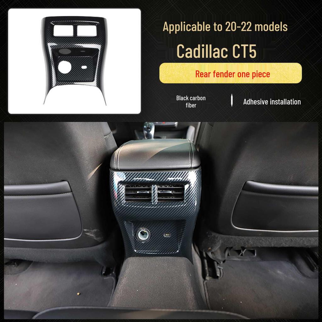 Cadillac CT5 (20-22) Carbon Fiber Interior Trim for Steering Wheel & Console