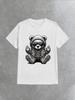 Unisex Bedrucktes T-Shirt mit stylischem Hip-Hop-Teddybär