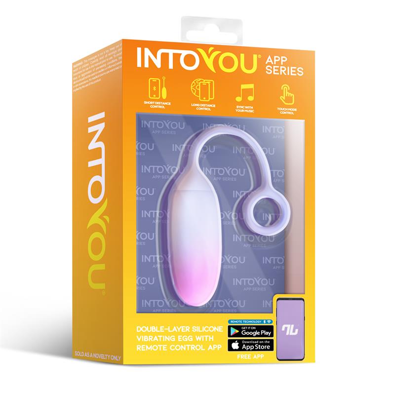 Egg with APP Silicone Double Layer Pink/Blue