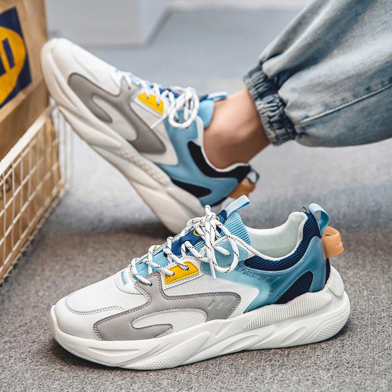 

Уличная дышащая обувь на толстой платформе для мужчин, весенне-осенняя обувь по акции, дизайнерские кроссовки по низкой цене для мужчин 44