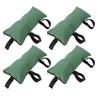 Flood Sand Bag Thickened Reusable Zipper Closure Flood Barrier Sandbag for Door Window Flood Control 4pcs Green