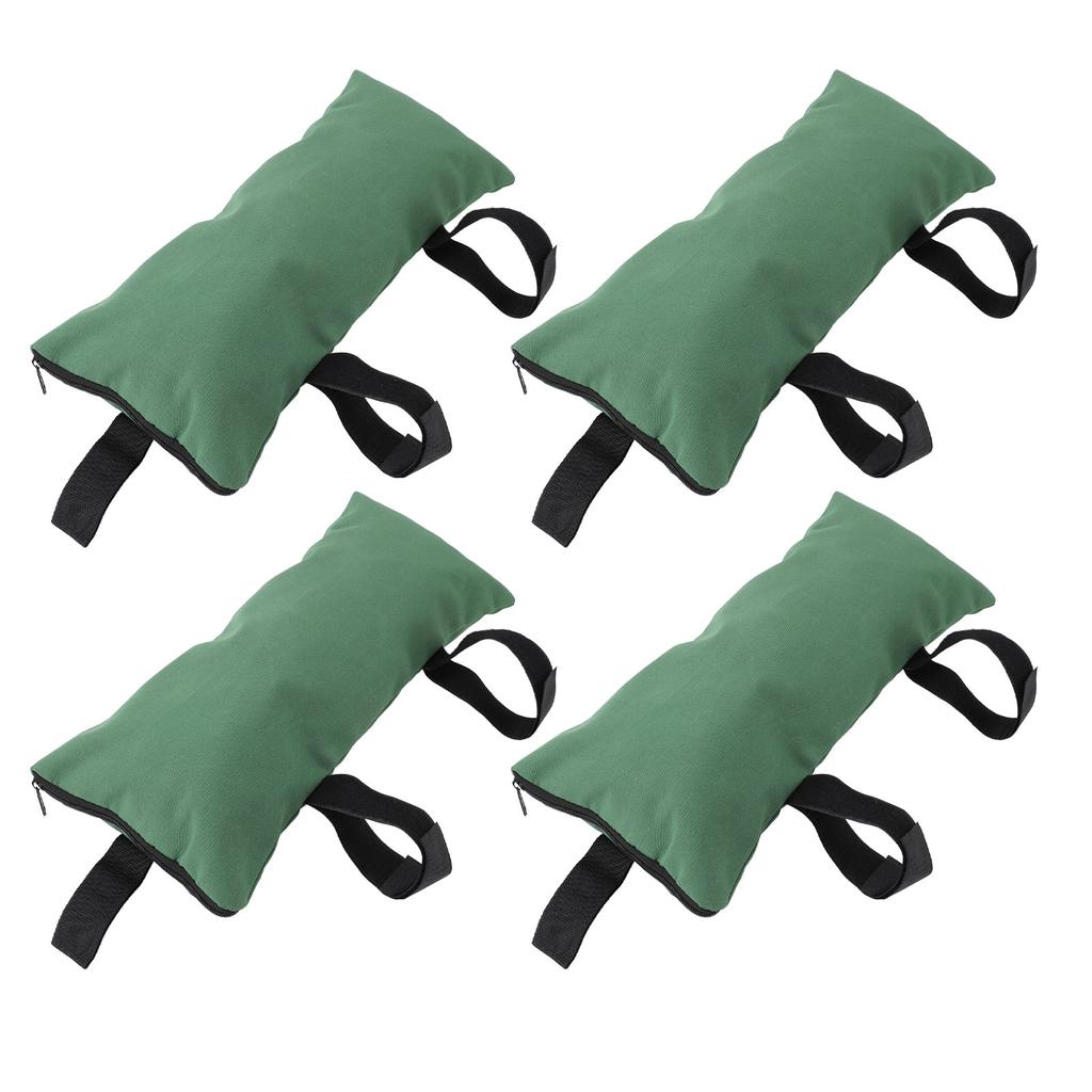 Flood Sand Bag Thickened Reusable Zipper Closure Flood Barrier Sandbag for Door Window Flood Control 4pcs Green