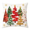 Santa Claus Christmas Pillow Cover Cartoon Print Throw Pillow Case New Cushion Cover  Holiday