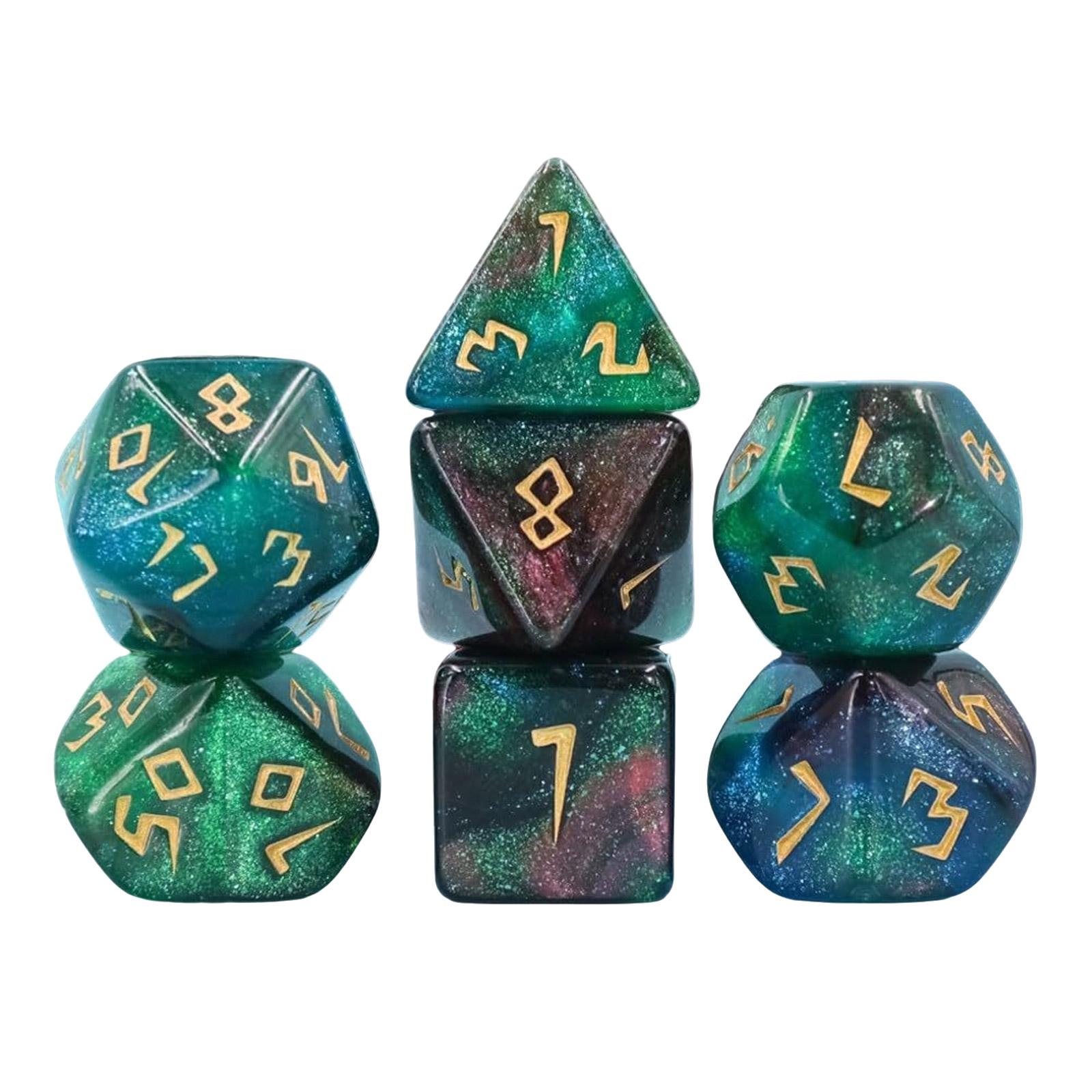 

Trio Color Glitter Dice Pack For Casino Fun And Family Game Nights Dice Pack for Family Game Night and Role Playing Fun