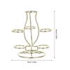 Artistic Crystal Display Stand 7 Sphere Iron Structure Metal Base for Diverse Showcasing Needs Iron Display Stand