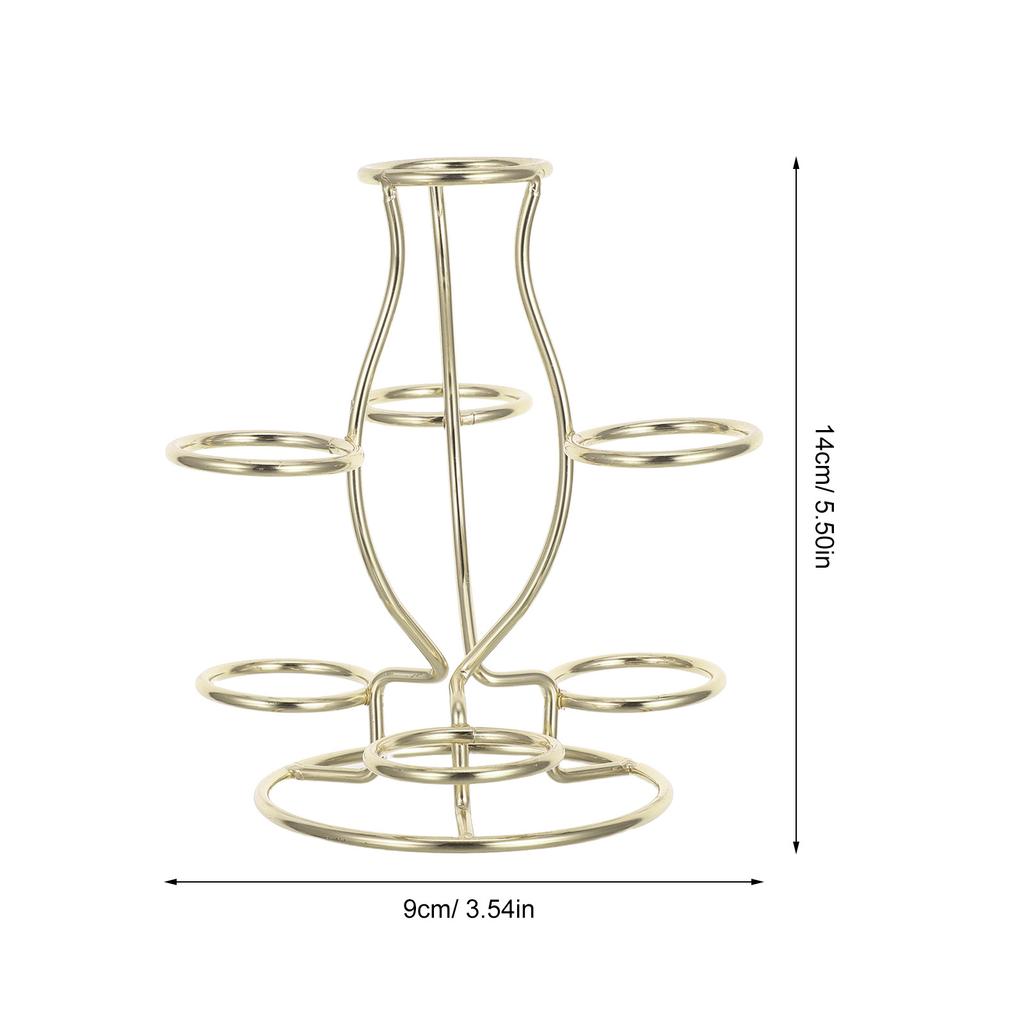 Artistic Crystal Display Stand 7 Sphere Iron Structure Metal Base for Diverse Showcasing Needs Iron Display Stand