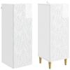 Cabinet Set 2 Pcs High Gloss White Wood Based Panel
