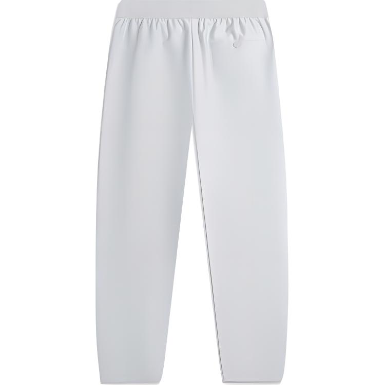 Li Ning Wade Series Solid Color Mid Waist Comfortable Breathable Loose Fit Cuffed Knit Sports Pants Men Bottoms Stone-Gray AKXU461-2