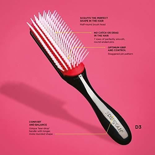Hairbrush - Denman - D3m - 7 Rows - for Men - Adult