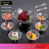 European Crystal Glass Fruit & Snack Plate