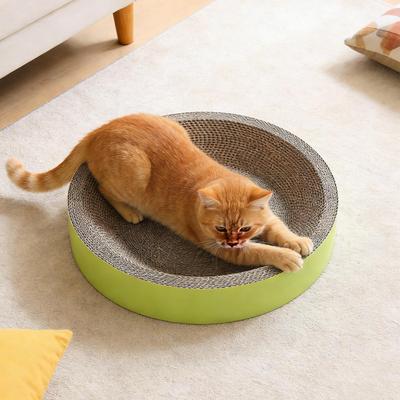 Cat Scratcher Bowl Kitten Cat Scratching Corrugated Cardboard Round Cat Scratch Protection Paw Toy for Furniture Protection