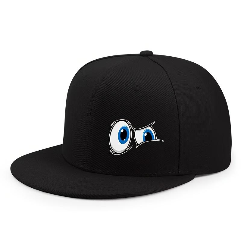 Daily Casual Versatile Adjustable Peaked Cap Unisex Street Hip-hop Outdoor Flat Brim Sports Hat чёрный