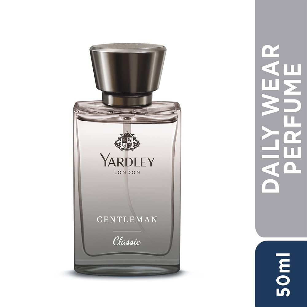 Yardley London Gentleman Classic Perfume For Men 50Ml Woody Fougere Daily Wear Long Lasting Masculine Fragrance With Fresh Citrus And Musk Notes