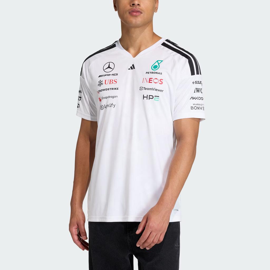 Adidas MERCEDES AMG PETRONAS FORMULA 1 TEAM JERSEY Quick Dry T Shirts Men's KF0160