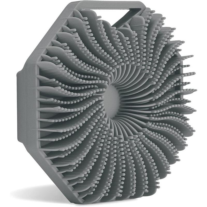 

Силиконовая щетка для тела для душа. Многоугольная силиконовая щетка для ванны. Портативная массажная щетка для рыбьих плавников.