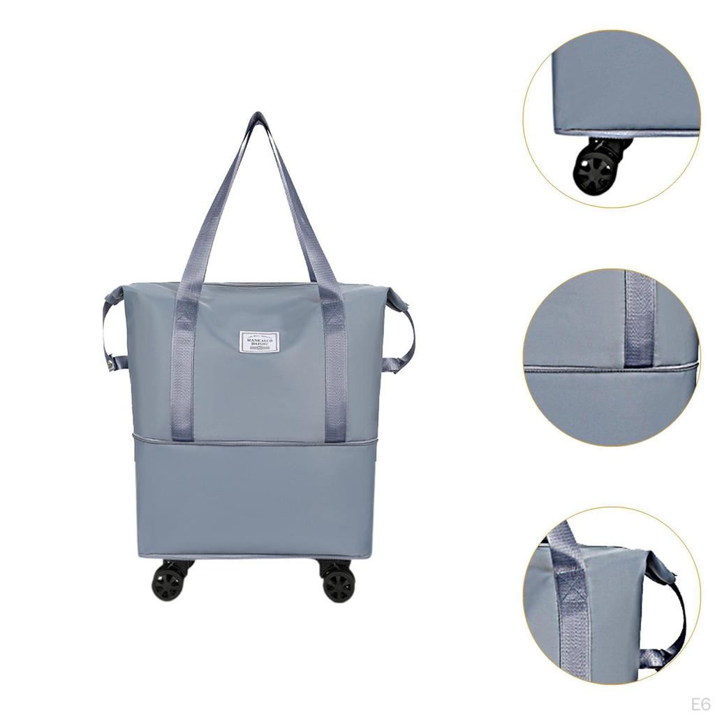 Compact Travel Duffel Bag with Wheels for Easy Transport