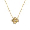 S925 Sterling Silver Four-Leaf Clover Jewelry Set: Sparkling Ring, Bracelet, Earrings, and Necklace for Women