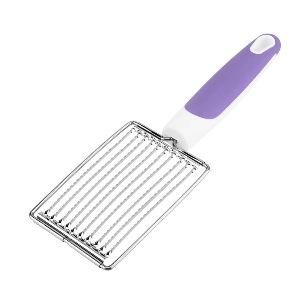 Serrated Slicing Tomato Slicers Comfortable Handle Fruit Cutter Soft Food Cutting Tool Boiled Egg
