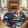 Jungle Pups Print Round Rug, Washable Floor Carpet, For Entryway Dorm Laundry Room Office Study, Home Decor Birthday Christmas Gift