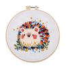 New Diy Handmade Embroidery Material Bag, European Abstract Animal Peacock Hedgehog, Needle And Thread Set